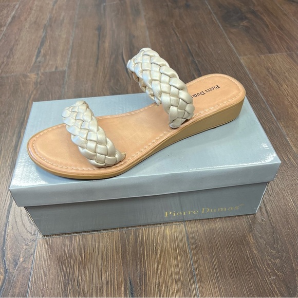 🆕 Pierre dumas braided slide sandals SZ 10 - Picture 4 of 4